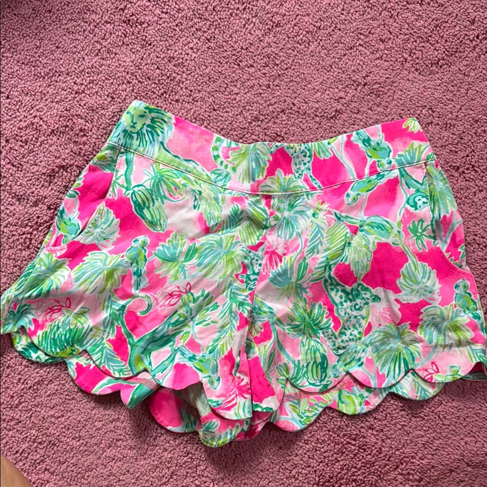 Pink and Green Lilly Pulitzer Shorts. ECU